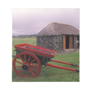 Schottland, Insel Skye, Kilmuir. Ländliche Landsch Notizblock