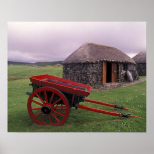 Schottland, Insel Skye, Kilmuir. Ländliche Landsch Poster