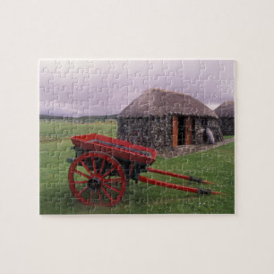 Schottland, Insel Skye, Kilmuir. Landschaft Puzzle