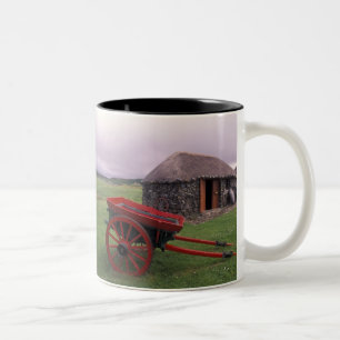 Schottland, Isle of Skye, Kilmuir. Ländliche Lands Zweifarbige Tasse