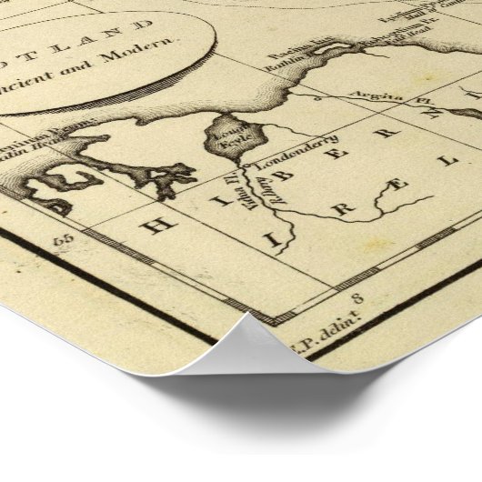 Schottland ist alt, modern poster (Ecke)