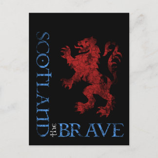 Schottland ist vom Brave Lion Rampant Design ersch Postkarte