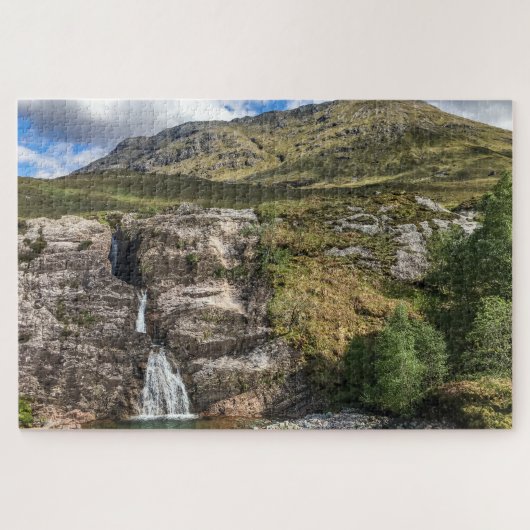 Schottland Jigsaw Puzzle - Wasserfall Glencoe (Horizontal)