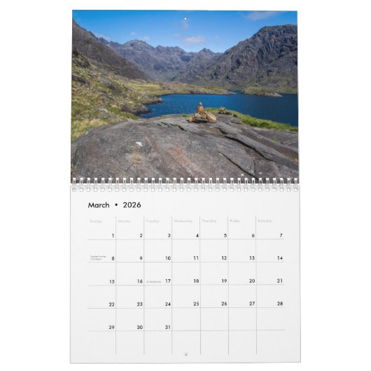 Schottland-Kalender - Die schönsten Landschaften Kalender (Mär 2026)