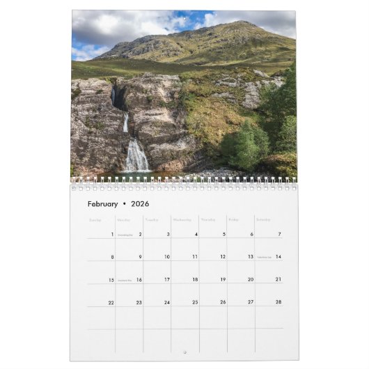 Schottland-Kalender - Die schönsten Landschaften Kalender (Feb 2026)