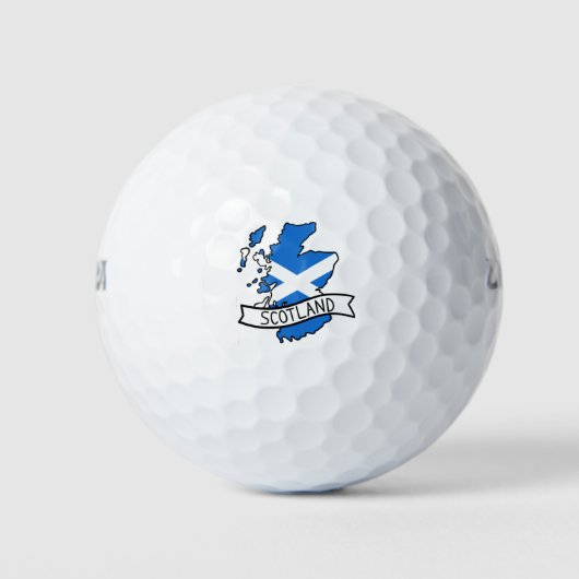 Schottland Karte Golfball (Vorderseite)