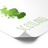 Schottland Karte Poster (Ecke)