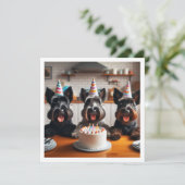 Schottland-Karte, schottischer Grönland-Geburtstag Einladung (Stehend Vorderseite)