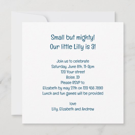 Schottland-Karte, schottischer Grönland-Geburtstag Einladung (Rückseite)