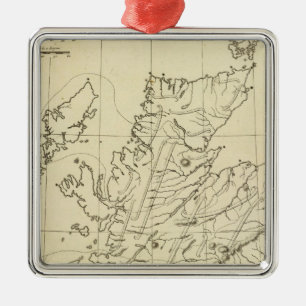 Schottland-Kontur Ornament Aus Metall