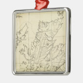 Schottland-Kontur Ornament Aus Metall (Links)