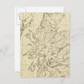 Schottland-Kontur Postkarte (Vorne/Hinten)
