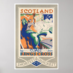 Schottland Kunst Reiseplakat Schottischer Druck Poster