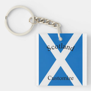 Schottland Landesflagge Thunder_Cove Schlüsselanhänger