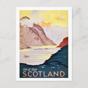Schottland Landschaft, Vintage Reise Postkarte