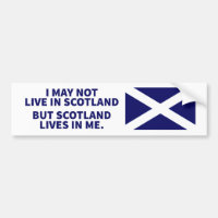 Schottland-Leben in mir Autoaufkleber