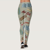 Schottland-Leggings - schottische Symbole Leggings (Rückseite)