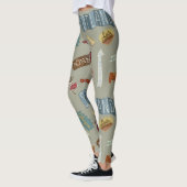 Schottland-Leggings - schottische Symbole Leggings (Links)