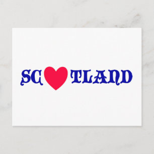 Schottland-Liebe Postkarte