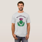Schottland Lila Thistle T - Shirt (Vorne ganz)