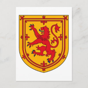 Schottland Lion Rampant Schild Postkarte