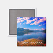 Schottland, Loch Lomond, Kühlschrankmagnet (Vorderseite/Rückseite)