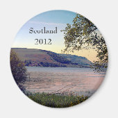 Schottland Loch mit Tree Scene Magnet (Vorne)