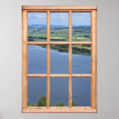 Schottland Loch View aus einem Fenster Poster (Vorne)