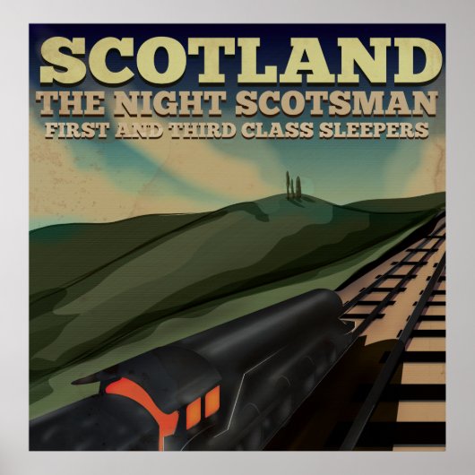 Schottland Locomotive Travel Poster (Vorne)