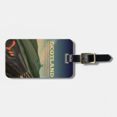 Schottland Locomotive Travel Poster Gepäckanhänger (Vorderseite horizontal)