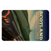Schottland Locomotive Travel Poster Magnet (Horizontal)