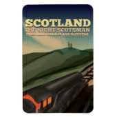 Schottland Locomotive Travel Poster Magnet (Vertikal)