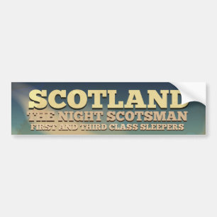 Schottland-Lokomotiven-Reiseposter Autoaufkleber