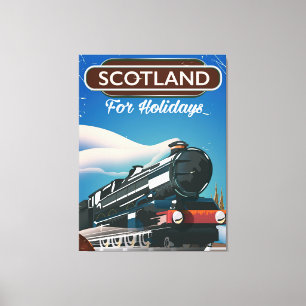 Schottland-Lokomotiven-Reiseposter Leinwanddruck