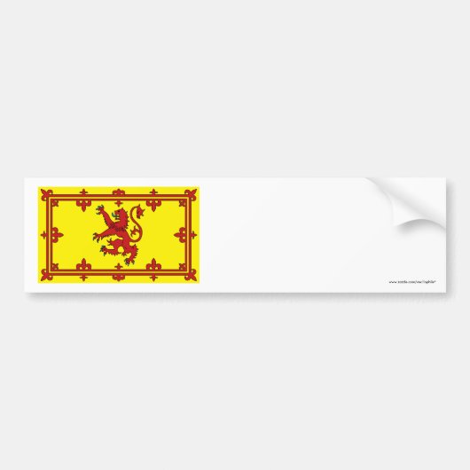 Schottland-Löwe-Flagge Autoaufkleber (Vorne)