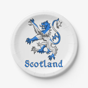 Schottland-Löwe zügellos Pappteller