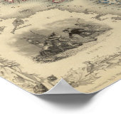 Schottland mit Einfahrkarte der Shetland-Inseln Poster (Ecke)