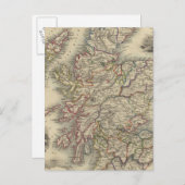 Schottland mit Einfahrkarte der Shetland-Inseln Postkarte (Vorne/Hinten)