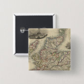 Schottland mit eingesetzter Karte der Shetland-Ins Button (Vorne & Hinten)