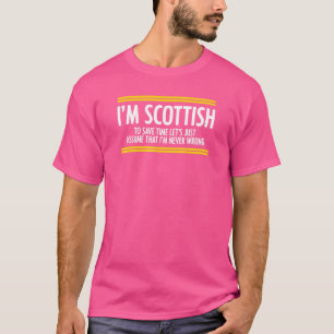 Schottland Nationalitätsangabe Schottische Wurzeln T-Shirt
