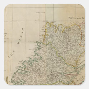 Schottland Nord Quadratischer Aufkleber