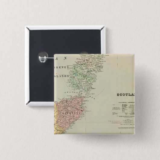 Schottland Nordosten Button (Vorne & Hinten)