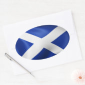 Schottland Ovaler Aufkleber (Umschlag)