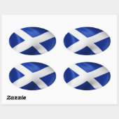 Schottland Ovaler Aufkleber (Blatt)