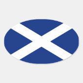 Schottland Ovaler Aufkleber (Vorderseite)