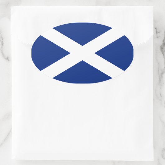 Schottland Ovaler Aufkleber (Tasche)