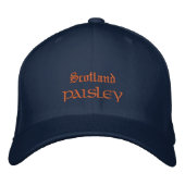 Schottland & PAISLEY mode / Scottish Patriots Bestickte Baseballkappe (Vorderseite)