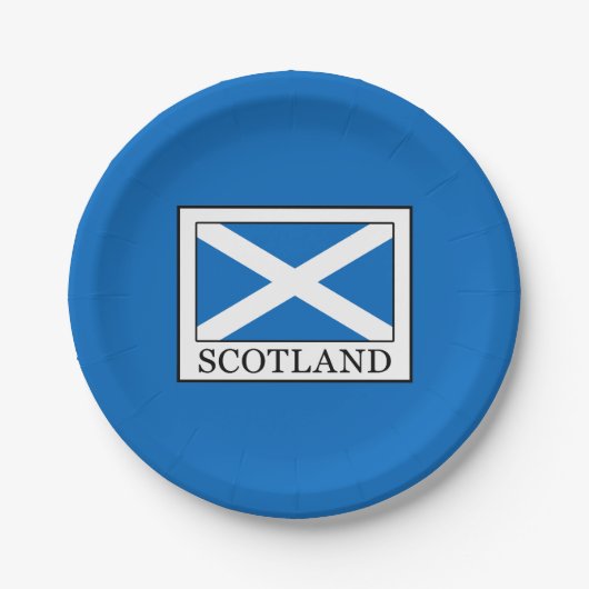Schottland Pappteller (Vorderseite)