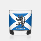 Schottland, patriotisch, Rampant, Schottische Flag Whiskyglas (Vorderseite)