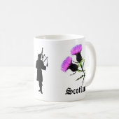 Schottland-Pfeifer, Blumendistel Kaffeetasse (VorderseiteRechts)
